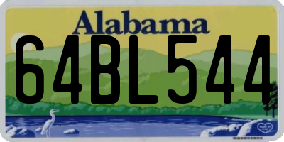 AL license plate 64BL544