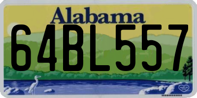 AL license plate 64BL557