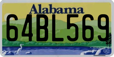 AL license plate 64BL569