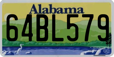 AL license plate 64BL579