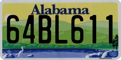 AL license plate 64BL611