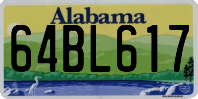 AL license plate 64BL617