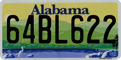 AL license plate 64BL622
