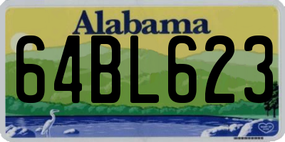 AL license plate 64BL623