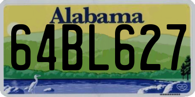 AL license plate 64BL627