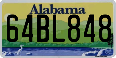 AL license plate 64BL848