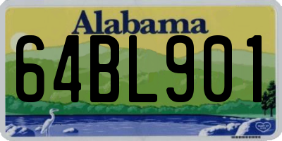 AL license plate 64BL901