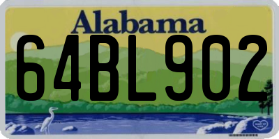 AL license plate 64BL902