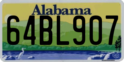 AL license plate 64BL907