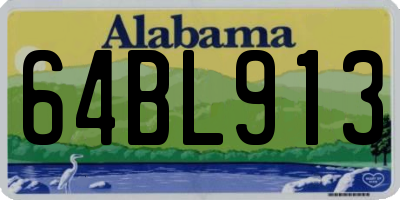 AL license plate 64BL913