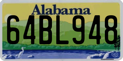 AL license plate 64BL948