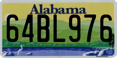 AL license plate 64BL976