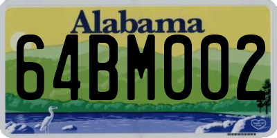 AL license plate 64BM002