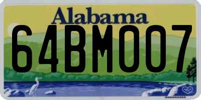 AL license plate 64BM007