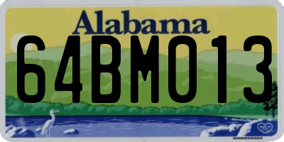 AL license plate 64BM013