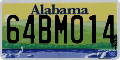 AL license plate 64BM014
