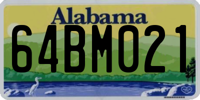 AL license plate 64BM021