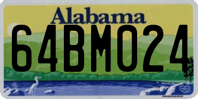 AL license plate 64BM024
