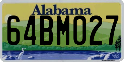 AL license plate 64BM027