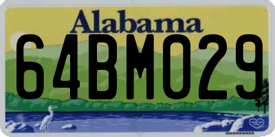 AL license plate 64BM029