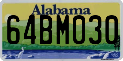 AL license plate 64BM030