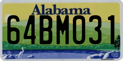 AL license plate 64BM031