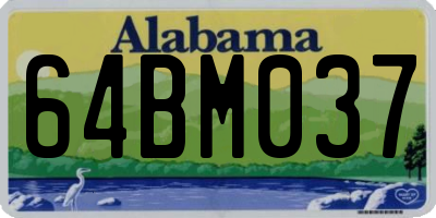 AL license plate 64BM037
