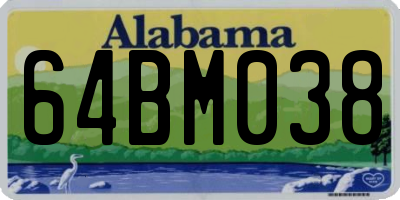 AL license plate 64BM038