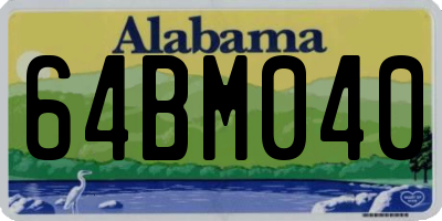 AL license plate 64BM040