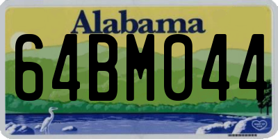 AL license plate 64BM044