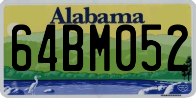 AL license plate 64BM052
