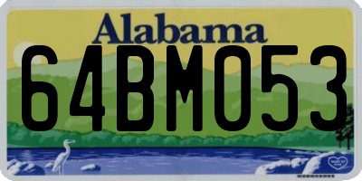 AL license plate 64BM053