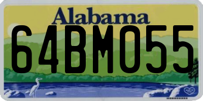AL license plate 64BM055