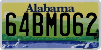 AL license plate 64BM062