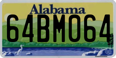 AL license plate 64BM064