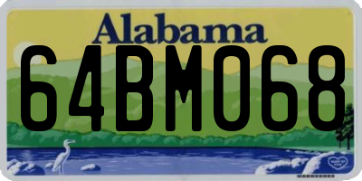 AL license plate 64BM068