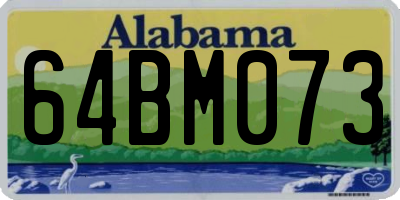 AL license plate 64BM073