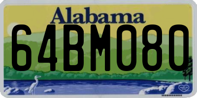 AL license plate 64BM080