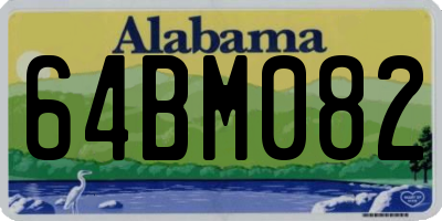 AL license plate 64BM082