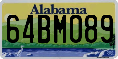 AL license plate 64BM089