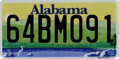 AL license plate 64BM091