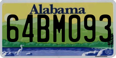 AL license plate 64BM093
