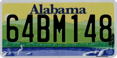 AL license plate 64BM148