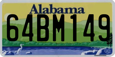 AL license plate 64BM149
