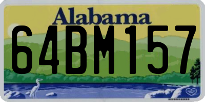 AL license plate 64BM157