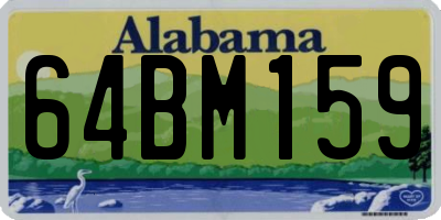 AL license plate 64BM159