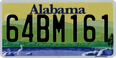 AL license plate 64BM161