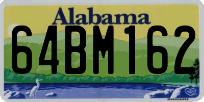 AL license plate 64BM162