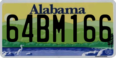 AL license plate 64BM166