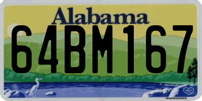 AL license plate 64BM167